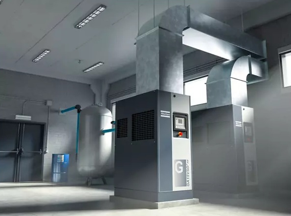 Máy nén khí trục vít Atlas Copco bôi trơn bằng dầu GA - Ảnh 5